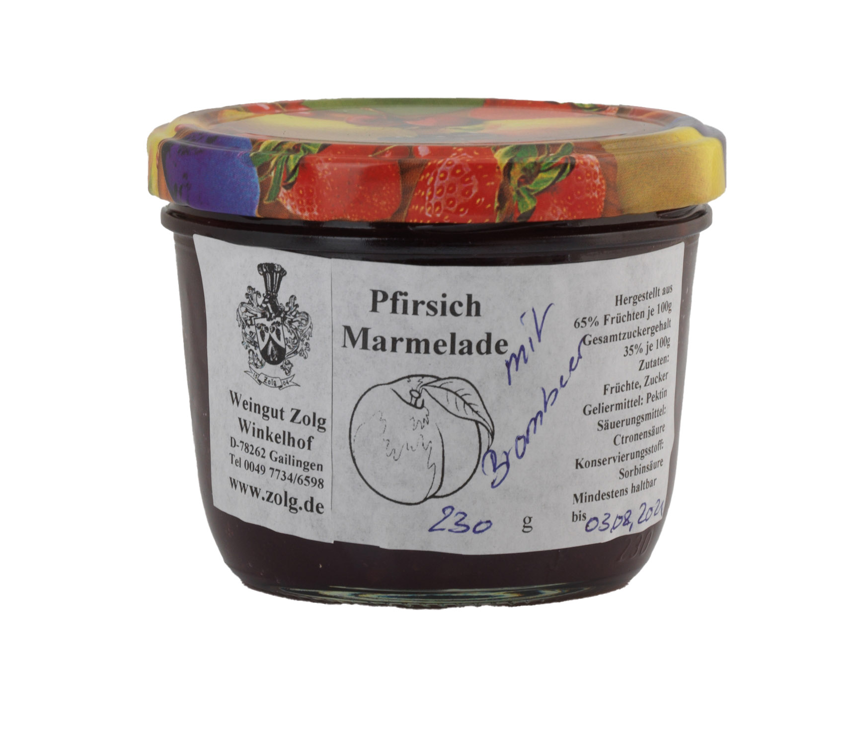 Pfirsich- Brombeer Marmelade Pfirsich- Brombeer Marmelade